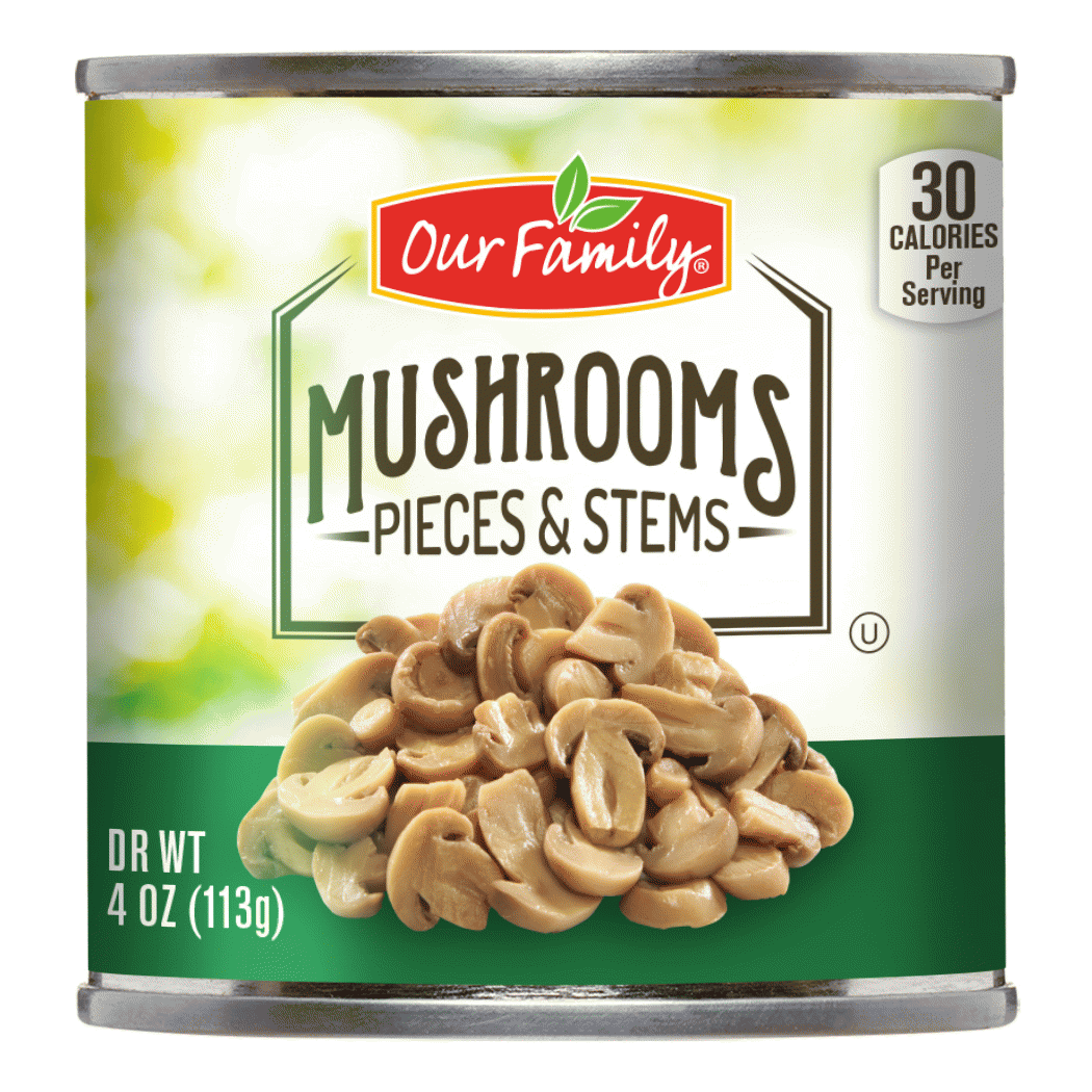 Our Family  mushrooms, pieces & stems Full-Size Picture